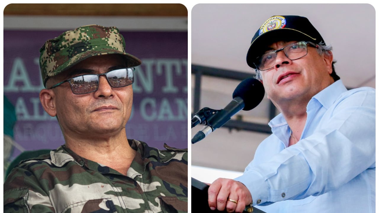 Iván Mordisco y Gustavo Petro